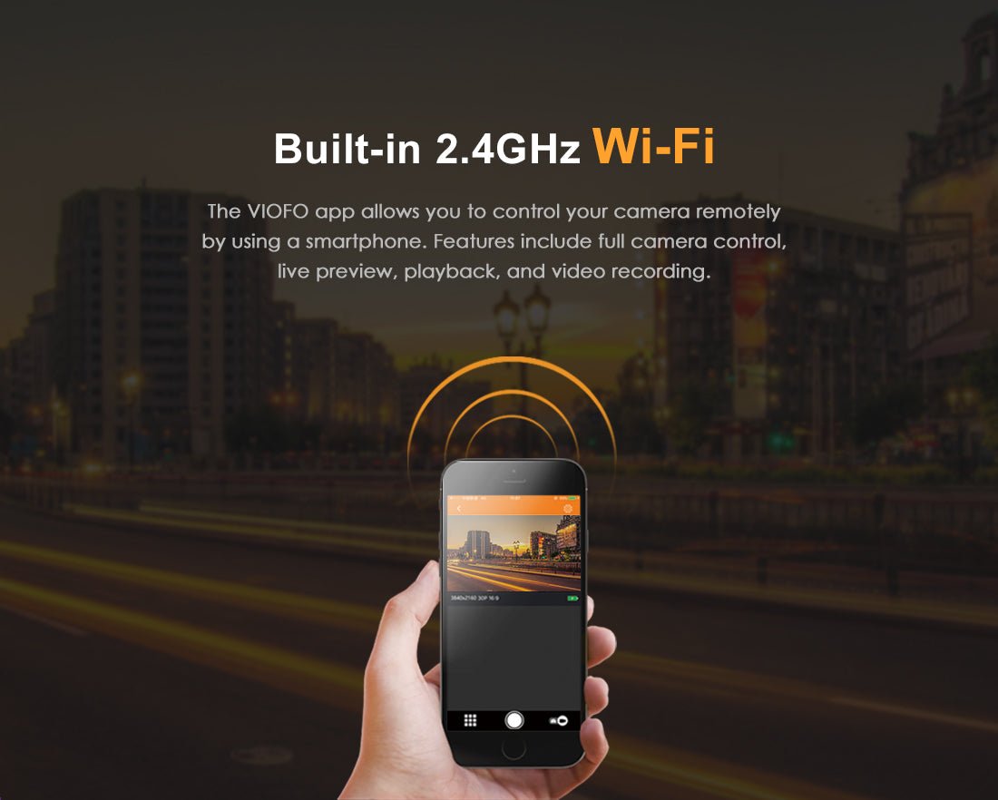 Viofo A129 Plus Duo Dual Channel Dash Cam - Front 2K 1440P & Rear 1080P with Wi - Fi & GPS - EXTNIX
