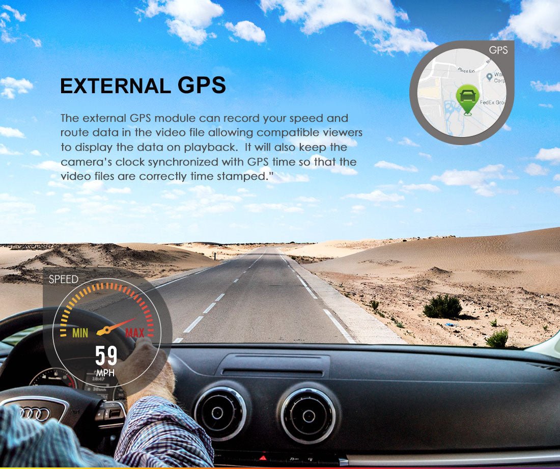 Viofo A129 Plus Duo Dual Channel Dash Cam - Front 2K 1440P & Rear 1080P with Wi - Fi & GPS - EXTNIX