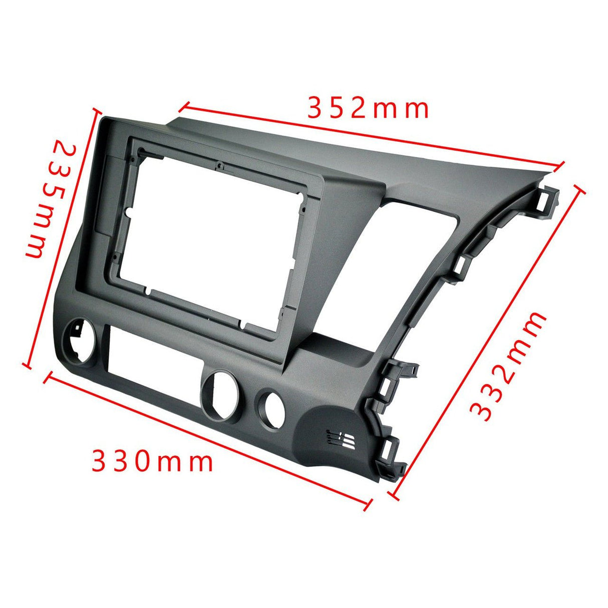 EXTNIX Honda Civic (RW) 2007 - 2011 Frame Fascia for 10.1 inch Android Screen - EXTNIX