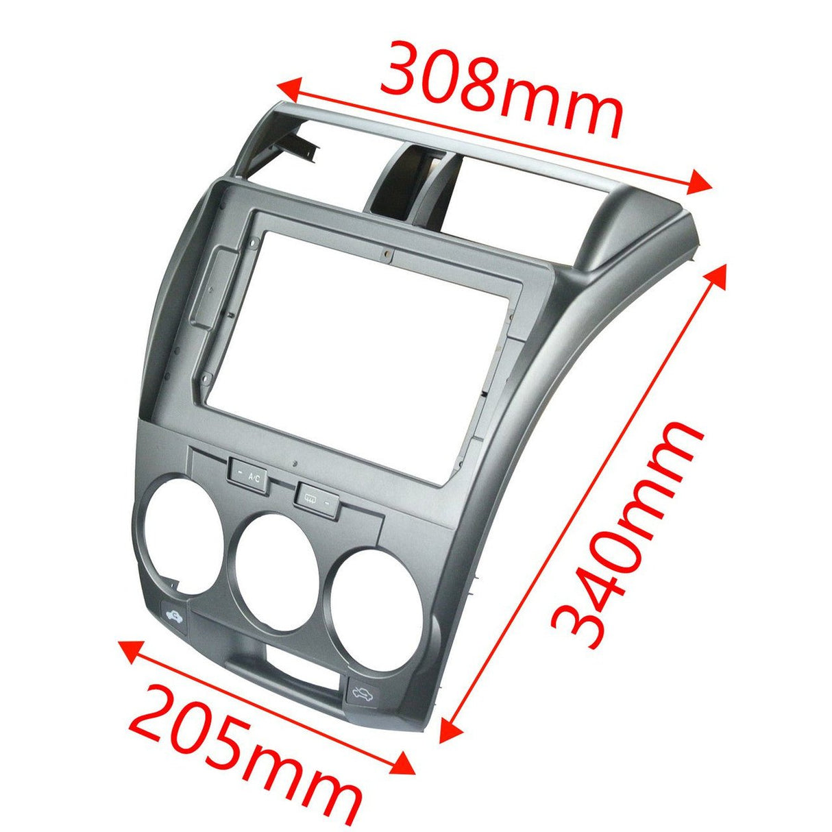 EXTNIX HONDA CITY (Manual AC) 2008 - 2014 Frame Fascia for 10.1 inch Android Screen - EXTNIX