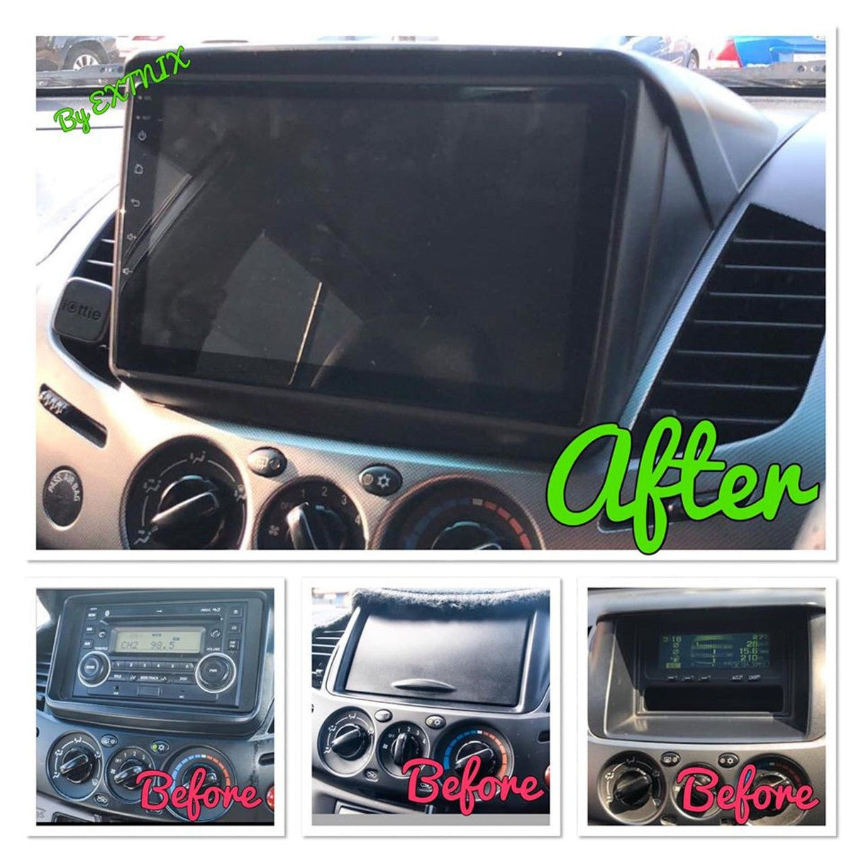 Mitsubishi Triton MN ML 2006 - 2014 Wireless CarPlay Infotainment System Upgrade - EXTNIX