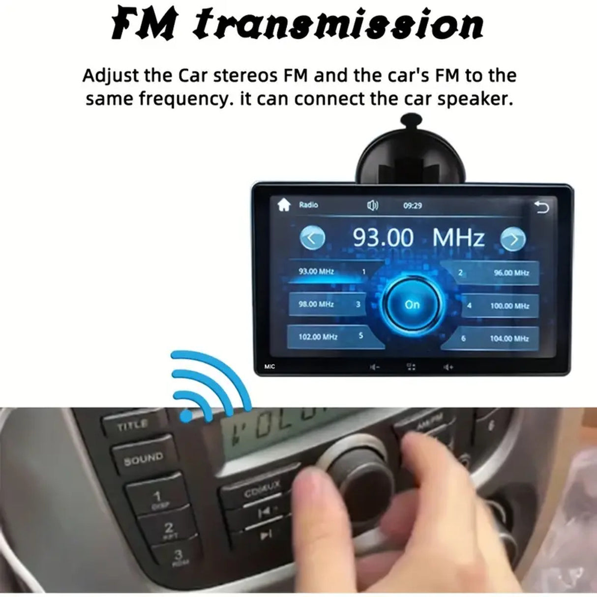 Universal Wireless Apple CarPlay Android Auto 7" Dashboard Mounting System