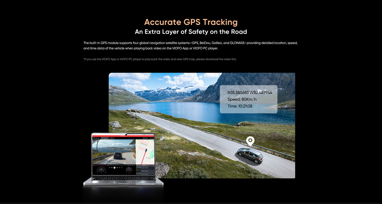 VIOFO A329S 2CH 4K 60FPS Front and 2K Rear Dash Cam HDR with Sony STARVIS 2