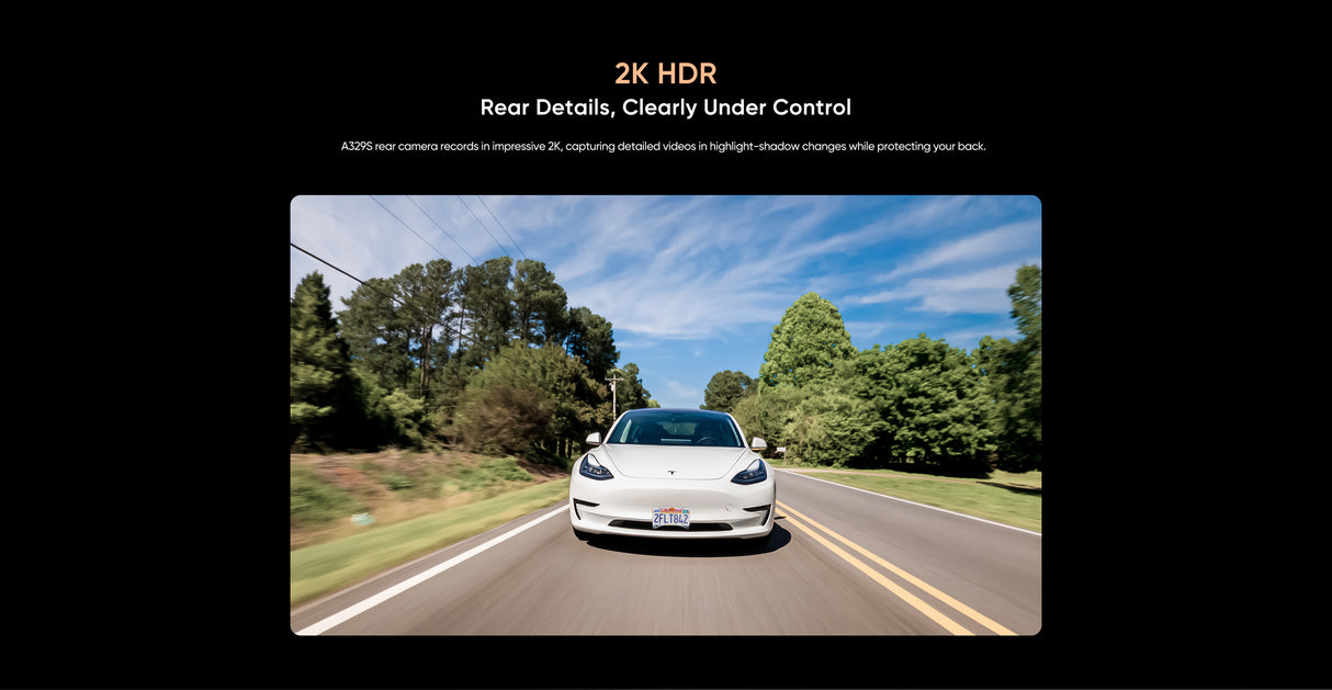 VIOFO A329S 3CH 4K 60FPS Front, 2K Rear and in Cabin Dash Cam HDR with Sony STARVIS 2 for Ride Share