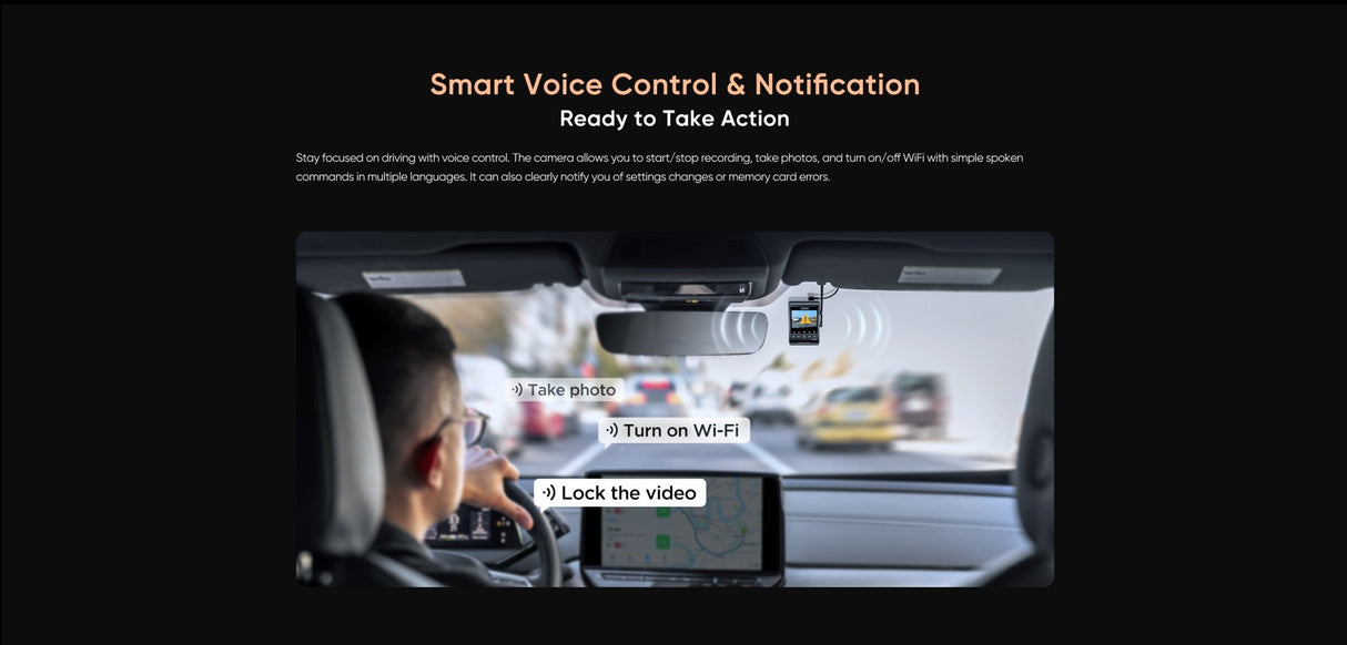 VIOFO A329S 3CH 4K 60FPS Front, 2K Rear and in Cabin Dash Cam HDR with Sony STARVIS 2 for Ride Share - EXTNIX