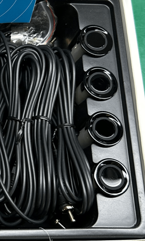 Extnix EPS4WFGB Wireless Front Parking Sensor Kit With LCD Display Gloss Black - EXTNIX