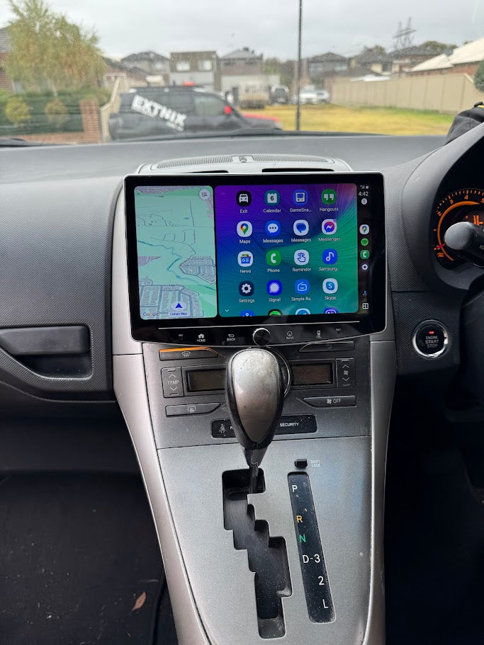 EXTNIX Universal 10" Rotatable Infotainment System with Wireless  Apple Carplay Totoya Corolla with Android Auto View