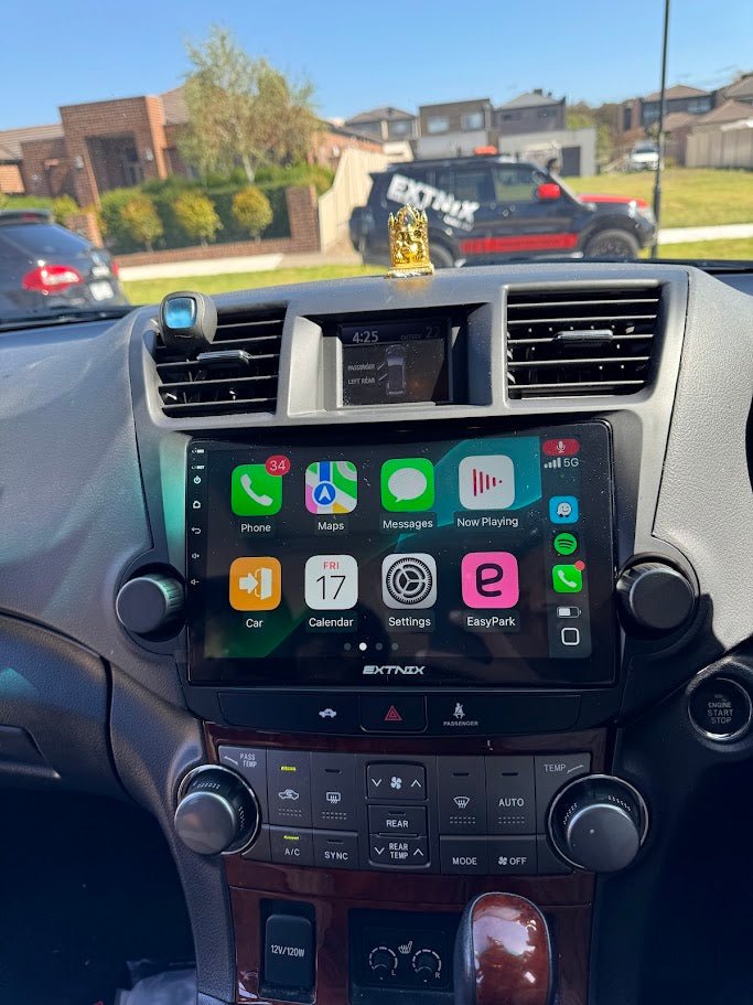 Wireless Apple Carplay & Android Auto Headunit upgrade to suit Toyota Kluger 2007 - 2013 - EXTNIX