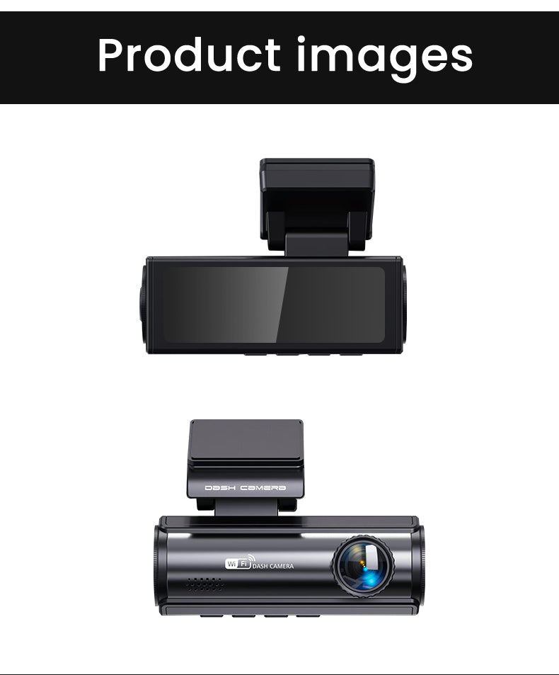 Extnix Dash Camera 2CH 4K Front + 1080P Rear DashCam, Parking Mode and Hardwire Kit