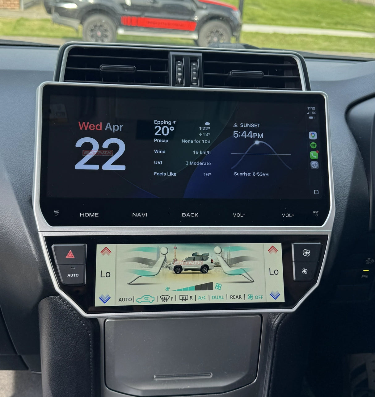 Extnix Custom Toyota LandCruiser Prado 150 12.3" Head Unit | Wireless CarPlay & Android Auto (2018–2023) - EXTNIX