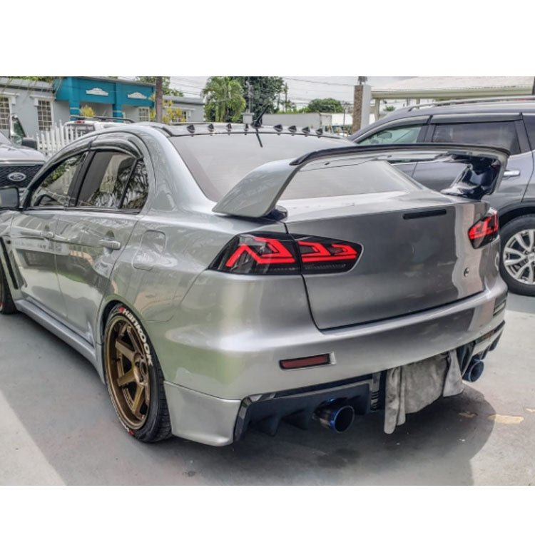 Extnix LED Tail lights for 07 - 18 Mitsubishi Lancer CJ EVO X VRX Smoked - EXTNIX