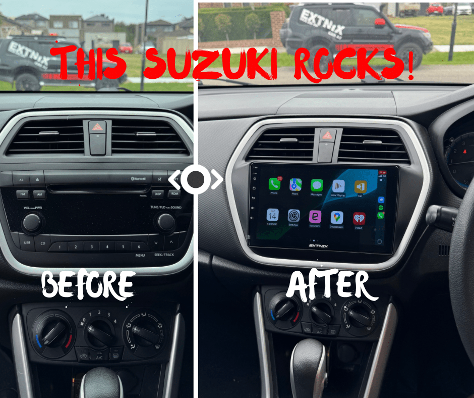 EXTNIX Suzuki S - Cross Wireless Apple Carplay Android Auto Infotainment System - EXTNIX