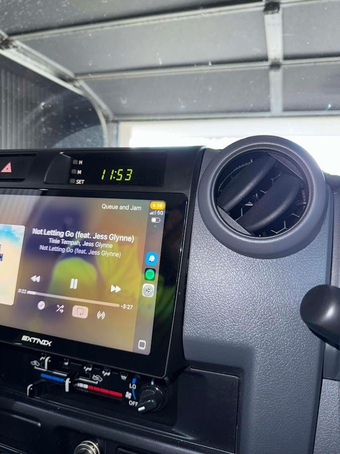 Premium Wireless CarPlay Android Auto Head Unit to suit Toyota LandCruiser 70 Series 9" QLED | Extnix - EXTNIX