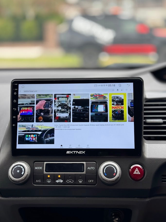 Extnix Headunit for Honda Civic in youtube