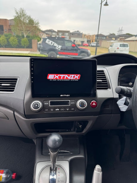 Extnix Headunit for Honda Civic on-screen logo