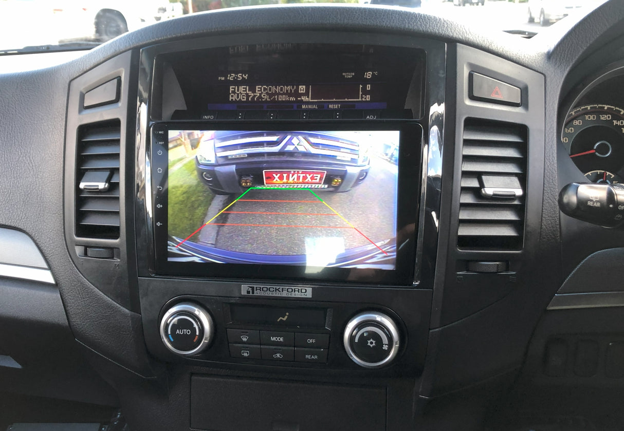 Extnix premium Pajero headunit Factory Reverse Camera retained