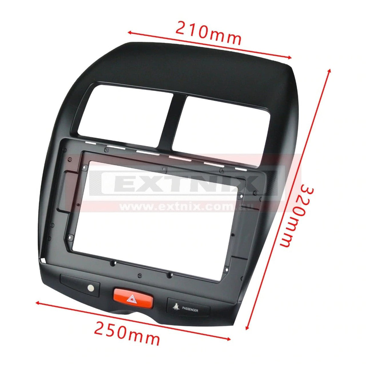 EXTNIX MITSUBISHI ASX 2013 - 2017 Fascia Frame for 10.1” Android Systems with Hazard Switch 0.0 star rating - EXTNIX