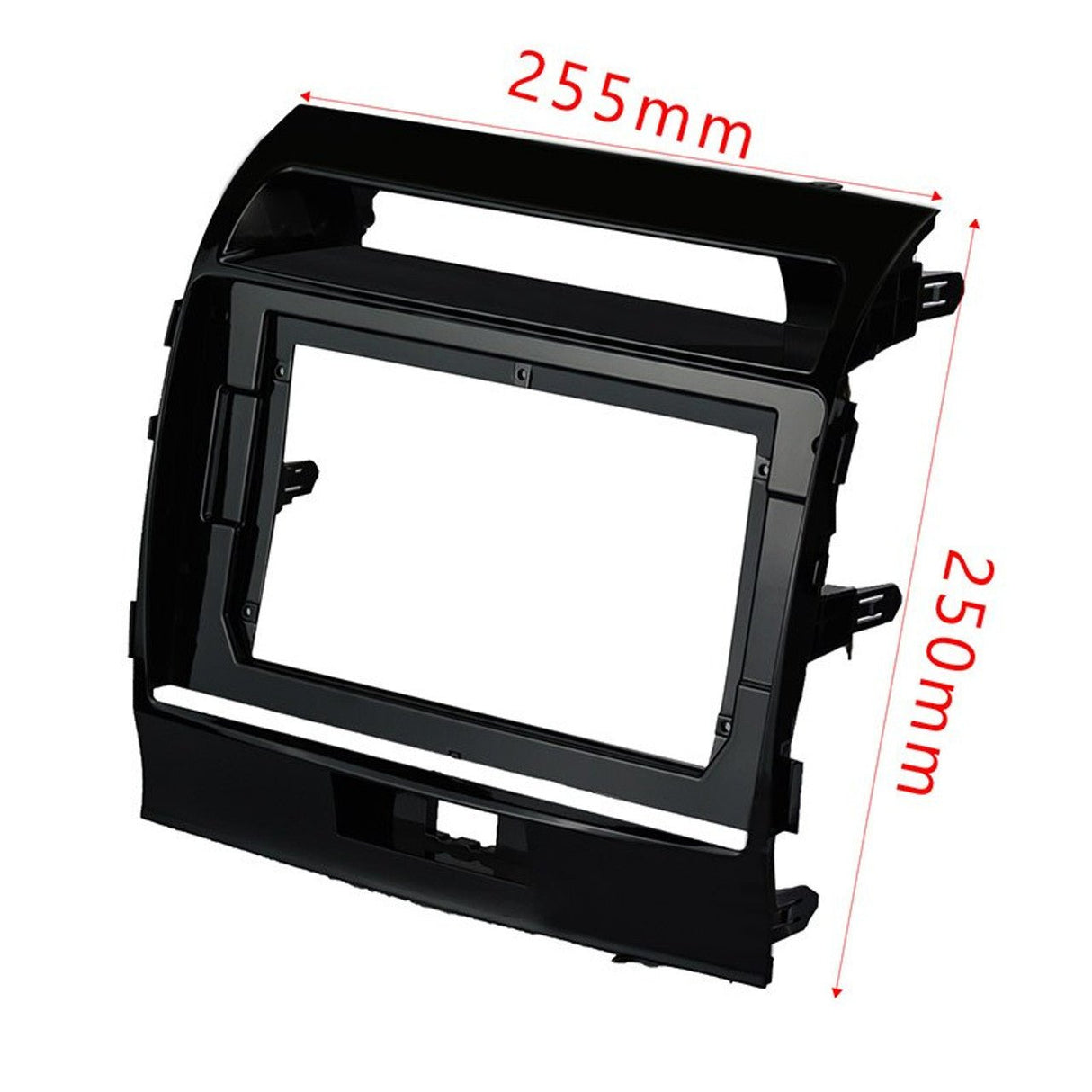 10 inch Fascia Frame Matte Black to suit Toyota Landcruiser 200 Series - EXTNIX