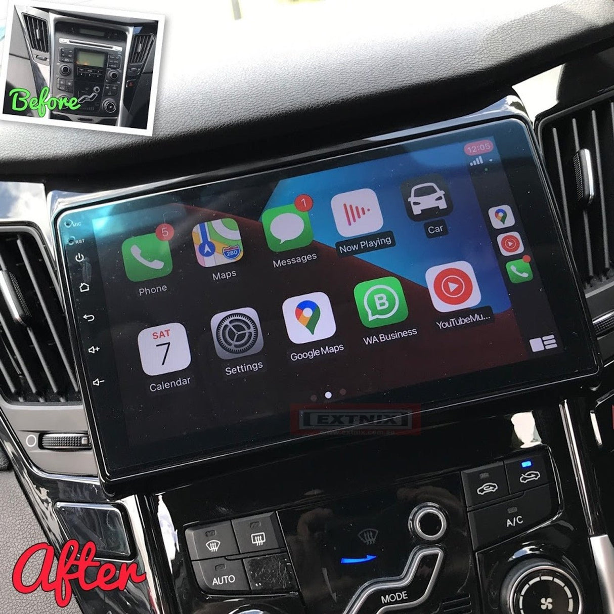 Hyundai i45 YF Apple CarPlay Android Auto Infotainment System - EXTNIX