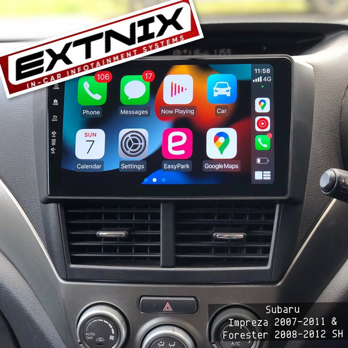EXTNIX Subaru Impreza 2007 - 2011 GE, GH, GR, GV - Infotainment System - EXTNIX