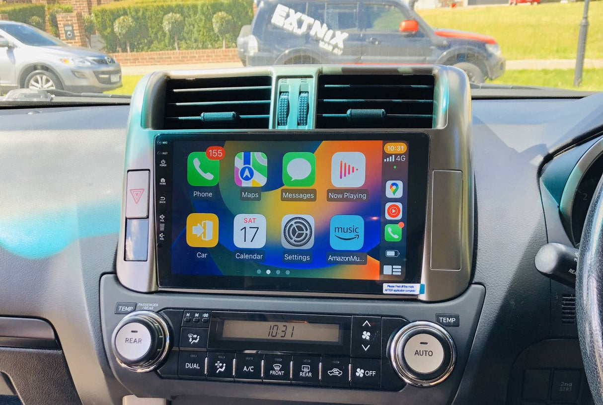 Wireless Apple CarPlay & Android Auto Headunit Upgrade suits Toyota Landcruiser Prado 150 Series 2009 - 2013 GX GXL - EXTNIX