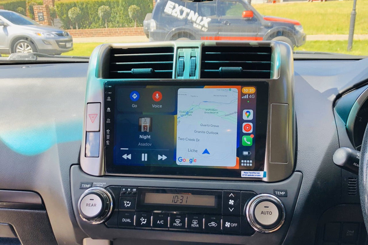 Wireless Apple CarPlay & Android Auto Headunit Upgrade suits Toyota Landcruiser Prado 150 Series 2009 - 2013 GX GXL - EXTNIX
