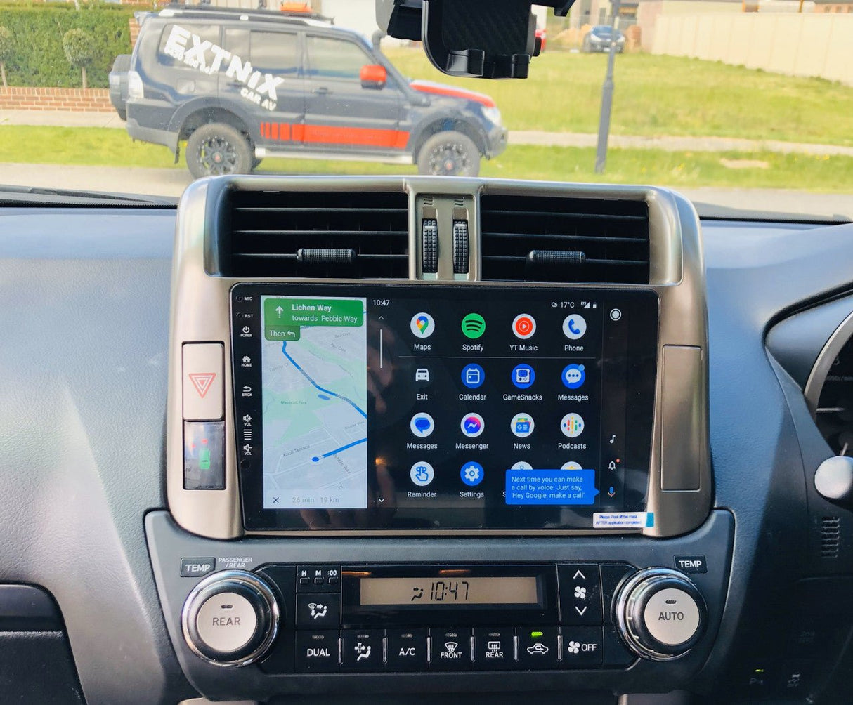 Wireless Apple CarPlay & Android Auto Headunit Upgrade suits Toyota Landcruiser Prado 150 Series 2009 - 2013 GX GXL - EXTNIX
