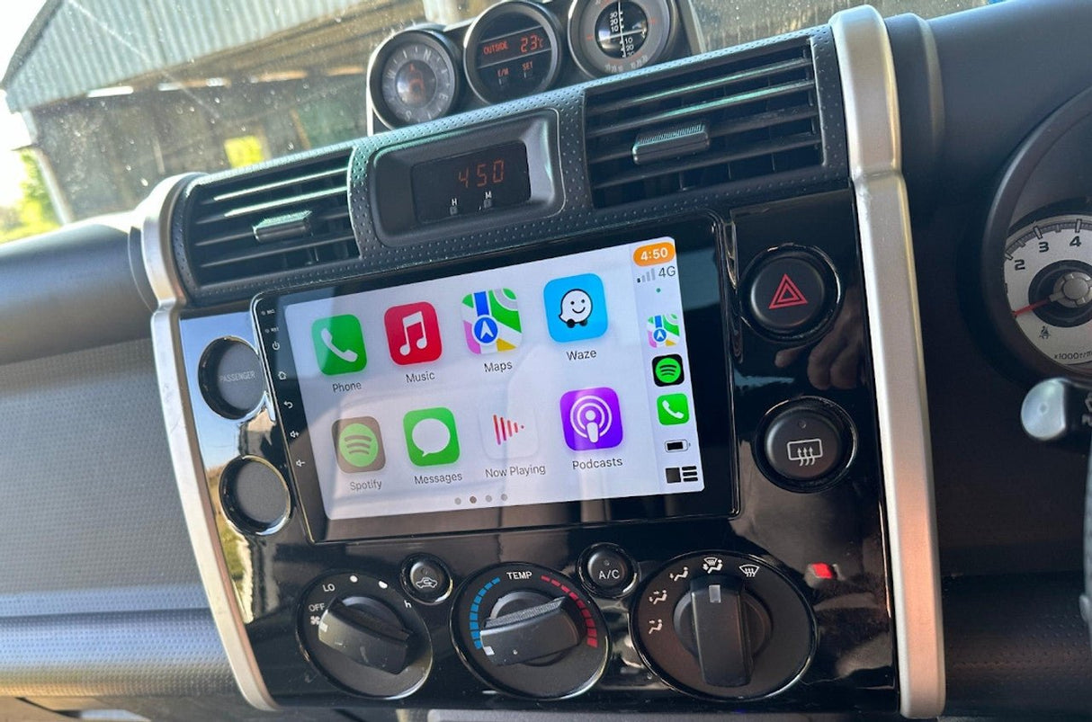 Wireless Apple CarPlay & Android Auto Black Headunit to suit Toyota FJ Cruiser | Extnix - EXTNIX