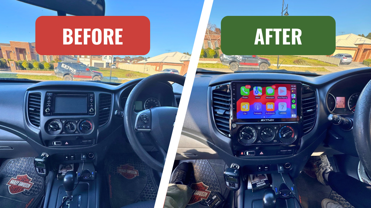 Mitsubishi Triton MQ 2016 - 2018 Wireless CarPlay Infotainment System Upgrade - EXTNIX