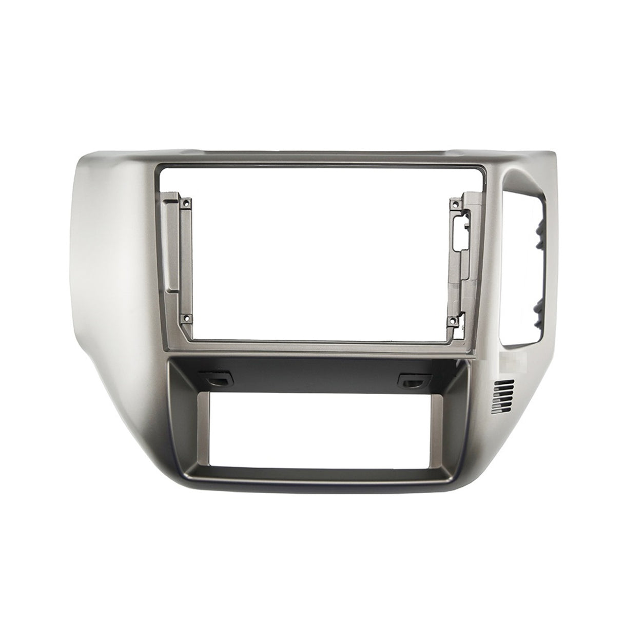 Extnix 9 Inch Fascia Fits Nissan Patrol GU Y61 2004-2016 Silver Compatible with Android headunit, pioneer dmh-ap6650bt & kenwood dmx80axs