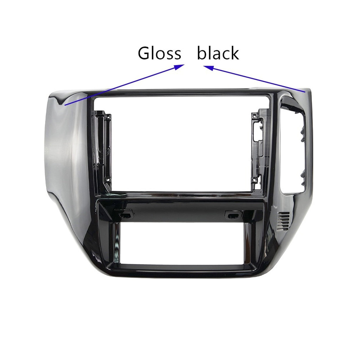 Extnix 9 inch Fascia kit to suit Nissan Patrol GU Y61 2004-2016 Gloss-Black Compatible with Android headunit, pioneer dmh-ap6650bt & kenwood dmx80axs