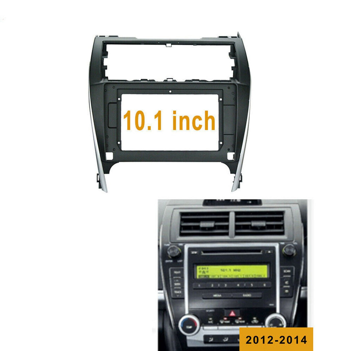 10 Inch Trapezoid Headunit Fascia Frame Install kit to suit Toyota Camry 2012 - 2017 - EXTNIX