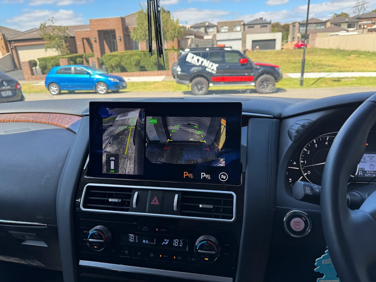 Extnix NISSAN PATROL Y62 Infotainment System Factory 360 reverse camera support