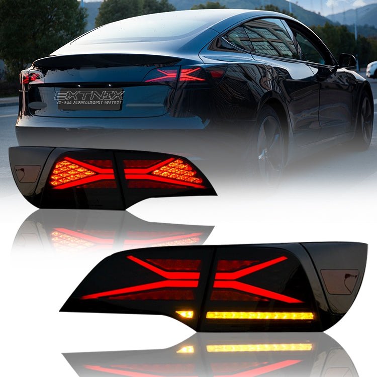 Extnix LED Tail - Lights Suitable For Tesla Model 3 Model Y 2017 - 2022 - EXTNIX