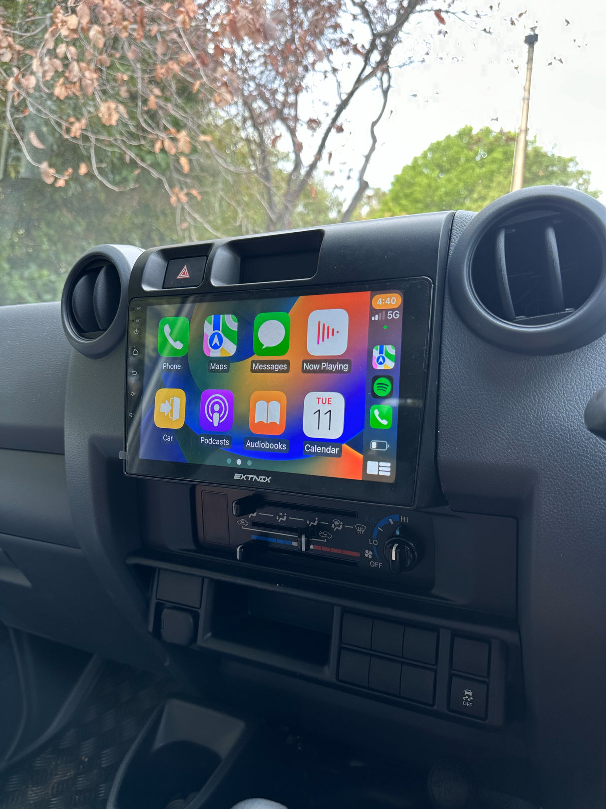 Extnix Premium Toyota Landcruiser 70 Series 2023+ Wireless Apple CarPlay Infotainment System Android Auto