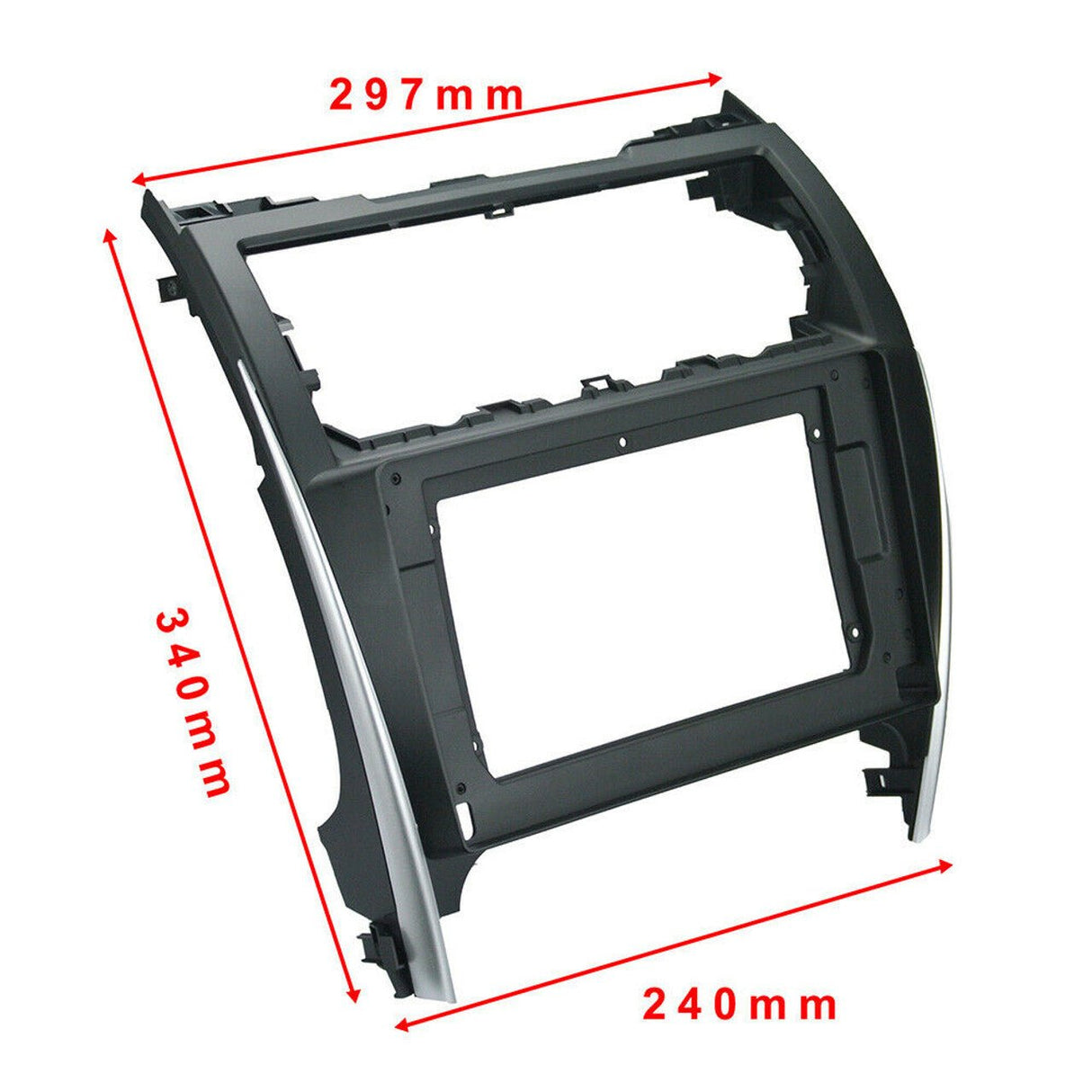 10 Inch Trapezoid Headunit Fascia Frame Install kit to suit Toyota Camry 2012 - 2017 - EXTNIX