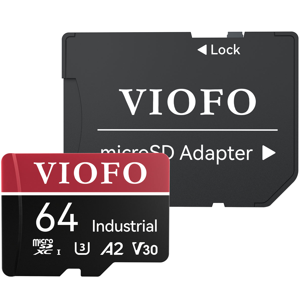 VIOFO 64GB Industrial Grade microSD Card U3 A2 V30 - High Speed Memory Card