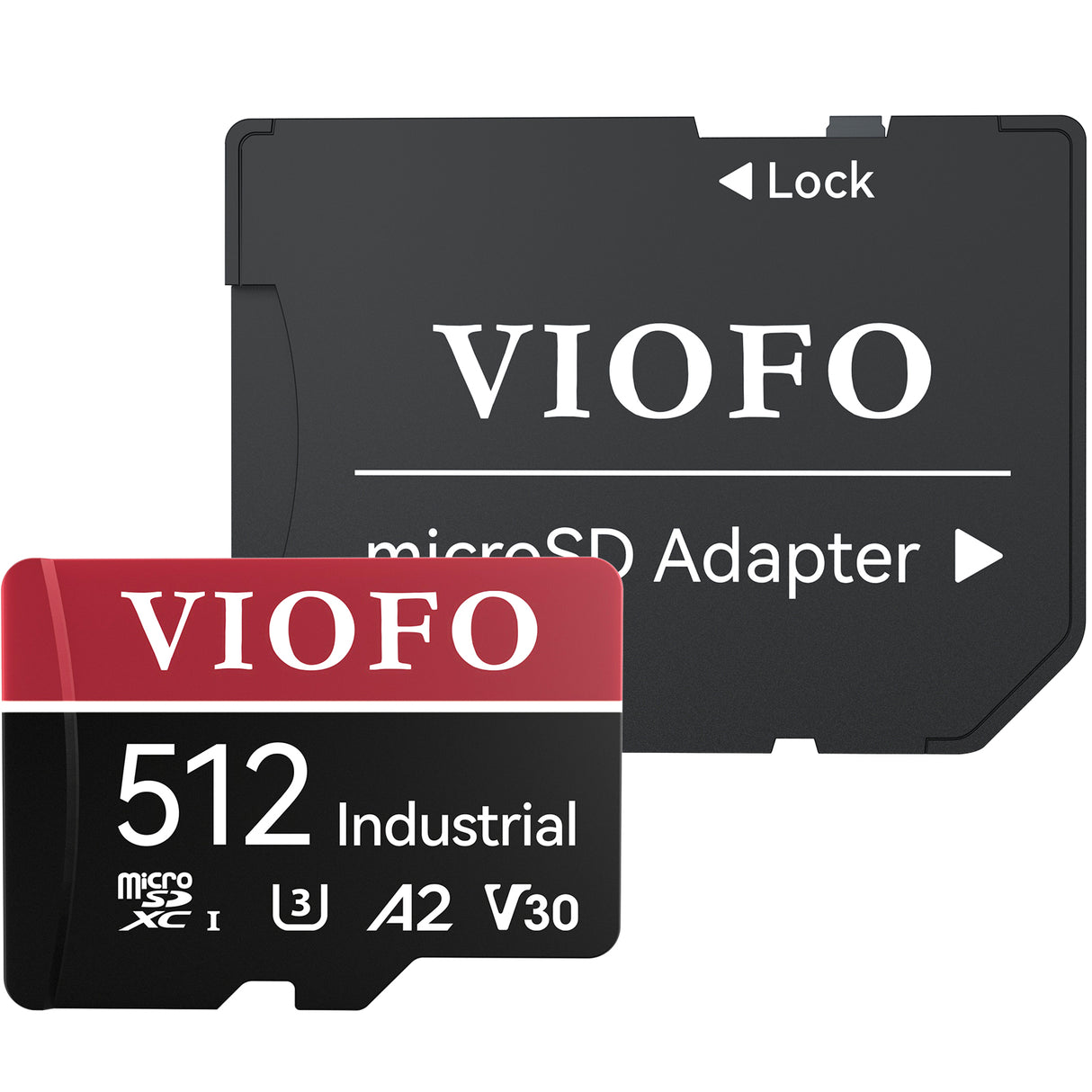 VIOFO 512GB Industrial Grade microSD Card U3 A2 V30 - High Speed Memory Card