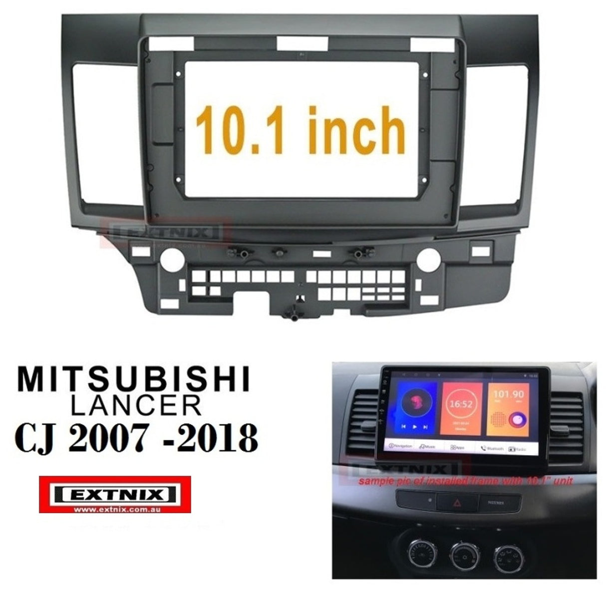 MITSUBISHI LANCER CJ 10.1 inch Car Fascia Dash Installation Frame for Android Units