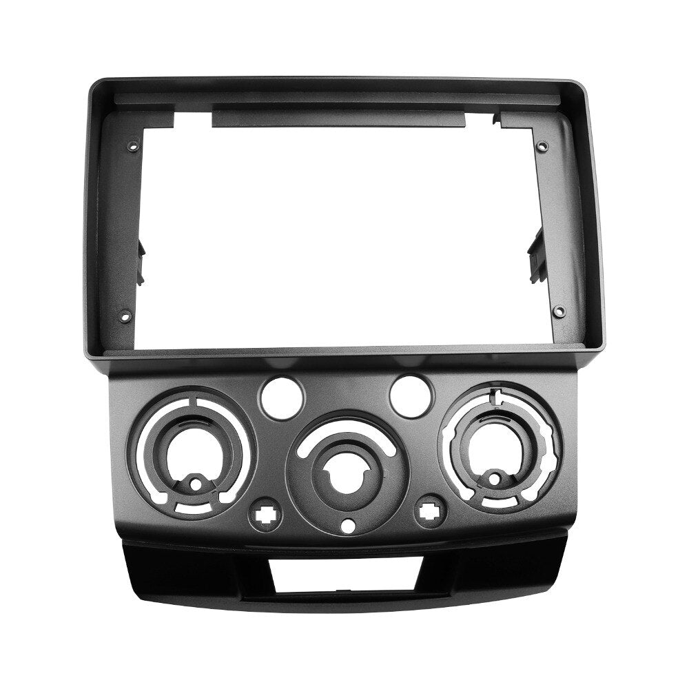 EXTNIX - Ford Ranger 2006 - 2010 PJ PK Fascia Kit Double Din Silver for 9 inch Android