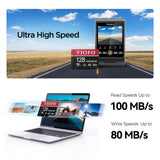 VIOFO 128GB Industrial Grade microSD Card U3 A2 V30 - High Speed Memory Card