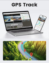 Extnix Dash Camera 2CH 4K Front + 1080P Rear DashCam, Parking Mode and Hardwire Kit