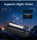 Extnix Dash Camera 2CH 4K Front + 1080P Rear DashCam, Parking Mode and Hardwire Kit