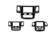 Extnix 9 Inch Fascia Frame to suit Toyota hilux N70 for Aftermarket wireless Carplay headunit - Matte Black - EXTNIX