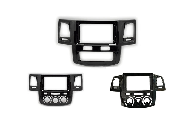 Extnix 9 Inch Fascia Frame to suit Toyota hilux N70 for Aftermarket wireless Carplay headunit - Matte Black - EXTNIX