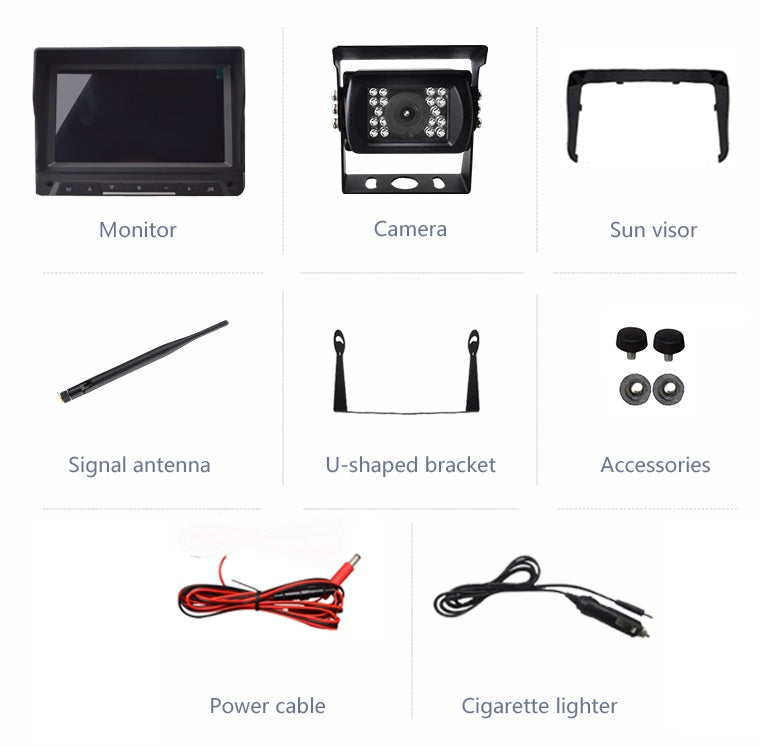 Extnix Digital Wireless Monitor & AHD Reversing Camera System for Caravans Trucks and Trailers