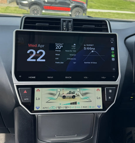 Extnix Custom Toyota LandCruiser Prado 150 12.3" Head Unit | Wireless CarPlay & Android Auto (2018–2023) - EXTNIX