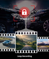 Extnix Dash Camera 2CH 4K Front + 2K Rear DashCam with GPS Positoning, Parking Mode and Hardwire Kit