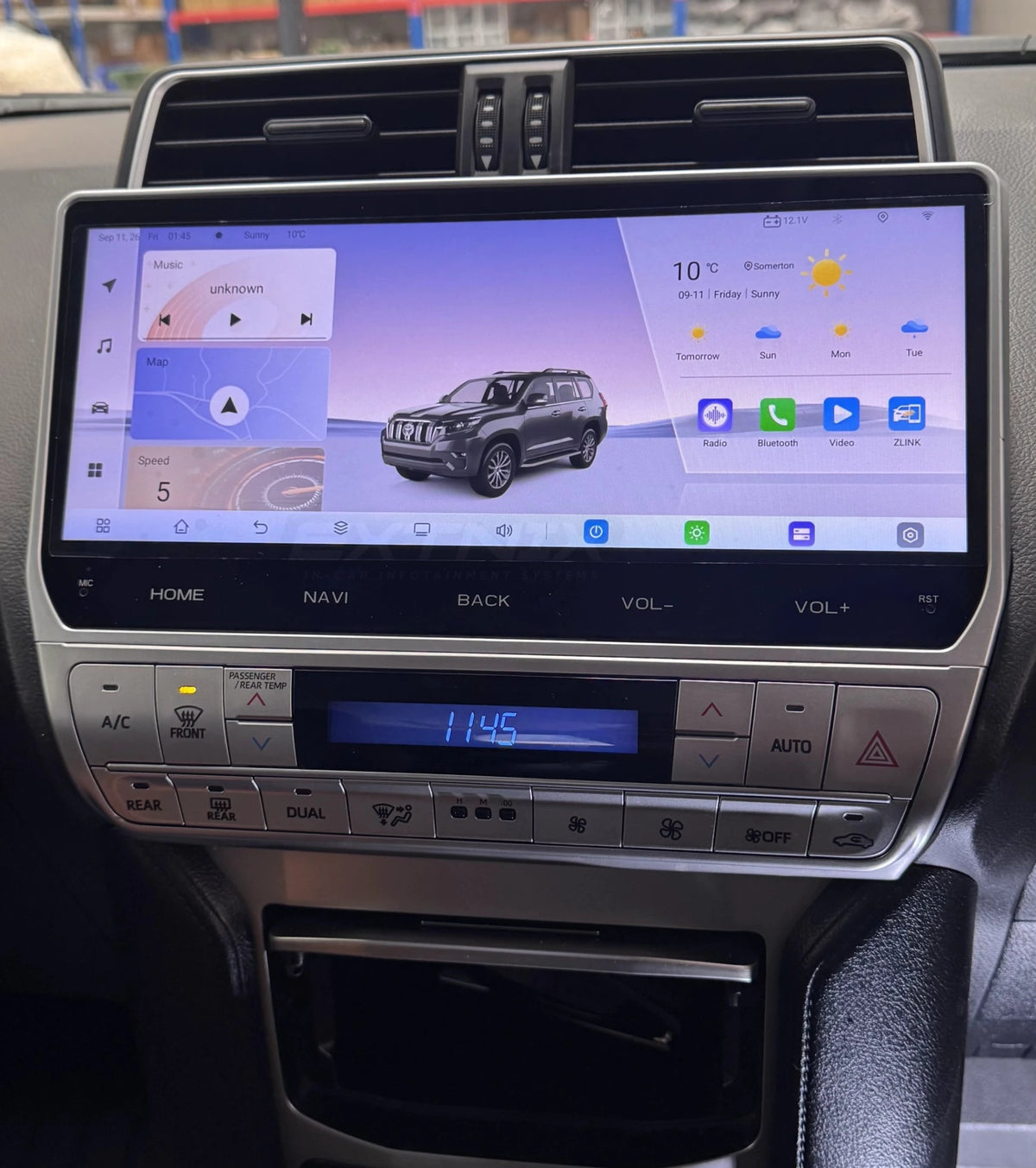 12.3" Wireless CarPlay Head Unit to suit Toyota LandCruiser Prado 150 Series 2018–2023 | Extnix - EXTNIX