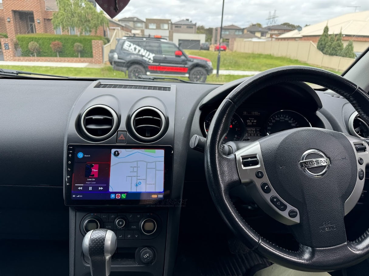 Extnix Infortainment system wireless carplay upgrade for Nissan Dualis J10 Split screen